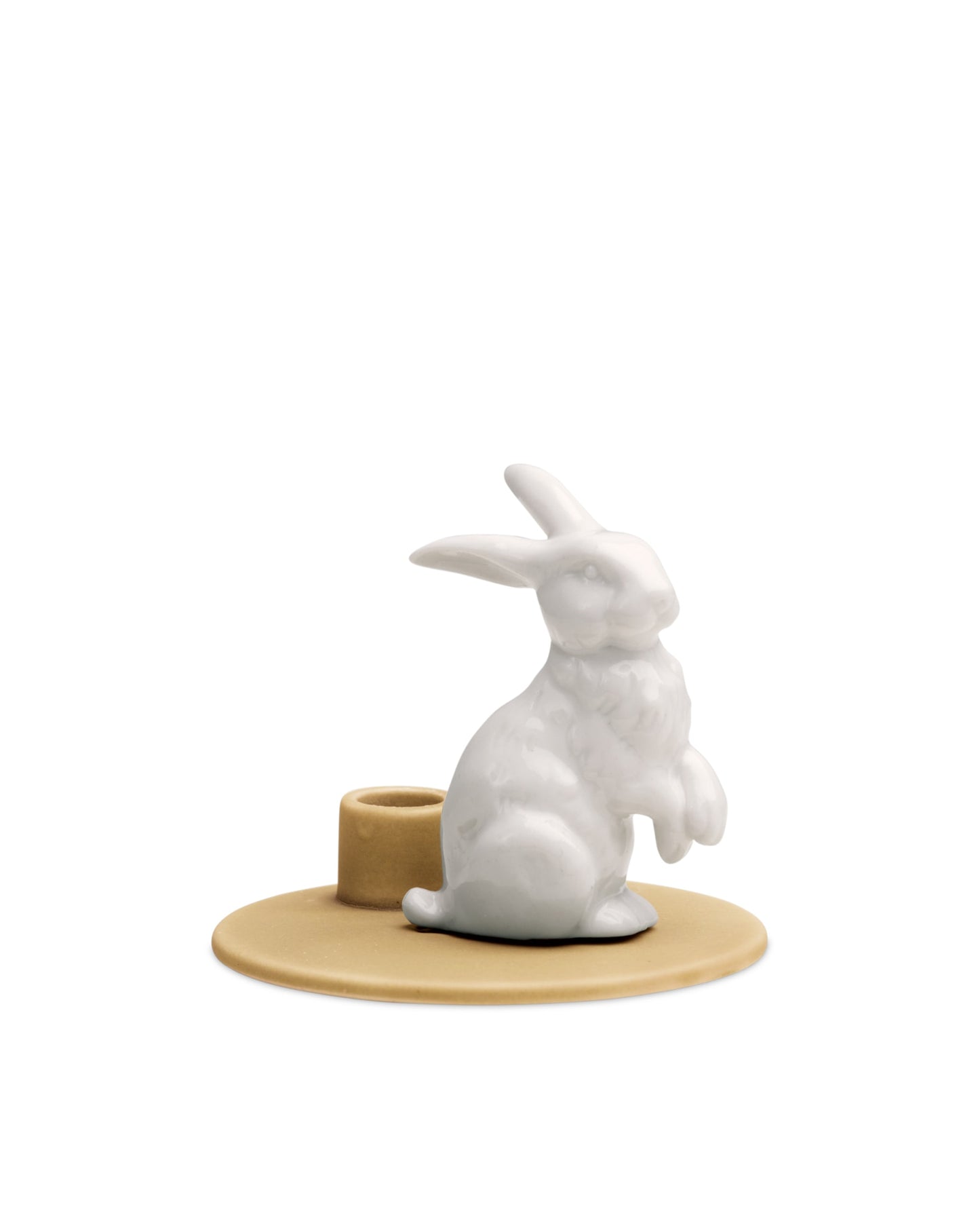 Sweet Stories Hare candlestick, Mustard