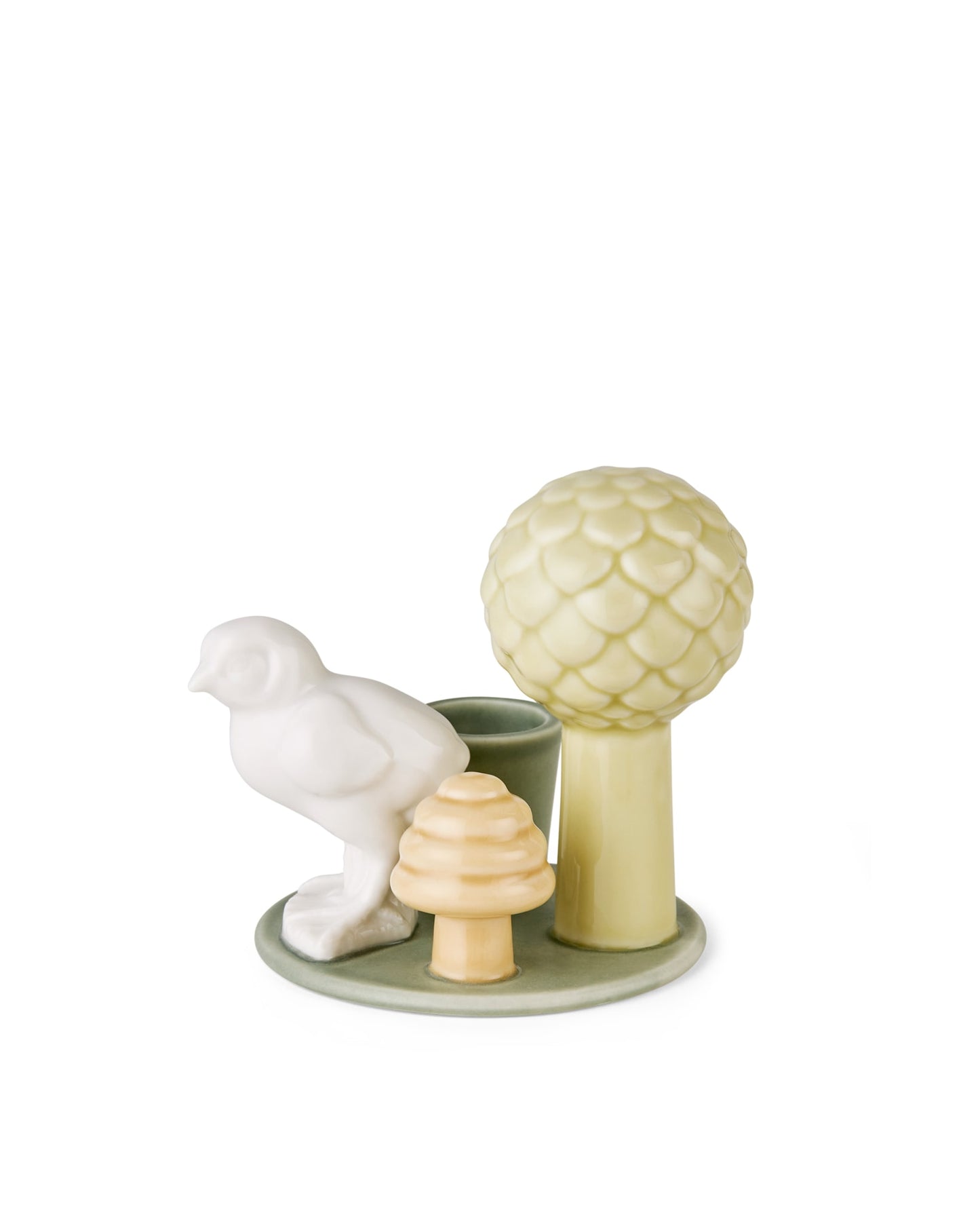 Sweet Stories Chick Candlestick Sage
