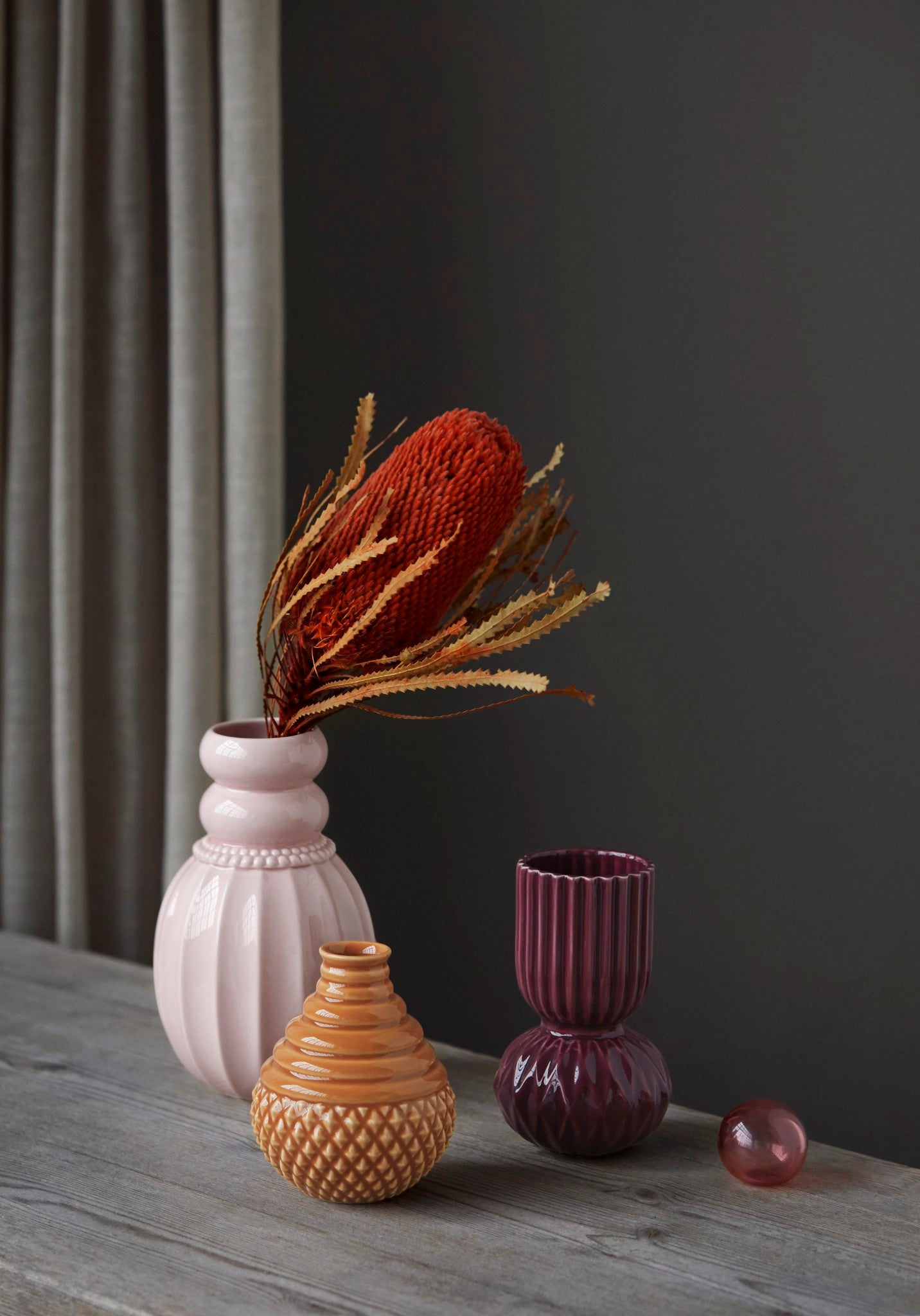 Samsurium Pearlpuff vase i pudder