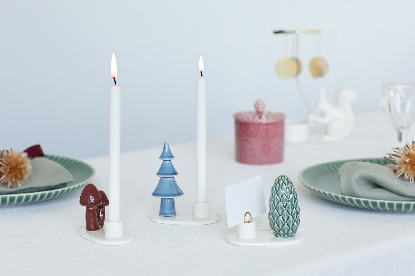 Candles for Flocks and Sweet Stories Ø 13 mm. 10 pcs., white