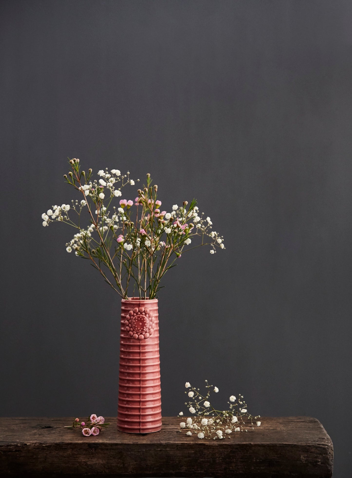 Pipanella Lines Small, Dusty rose, vase