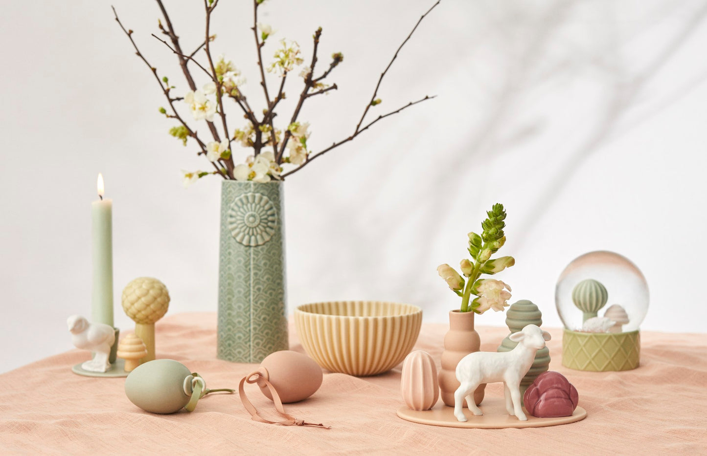 Sweet Stories Chick Candlestick Sage