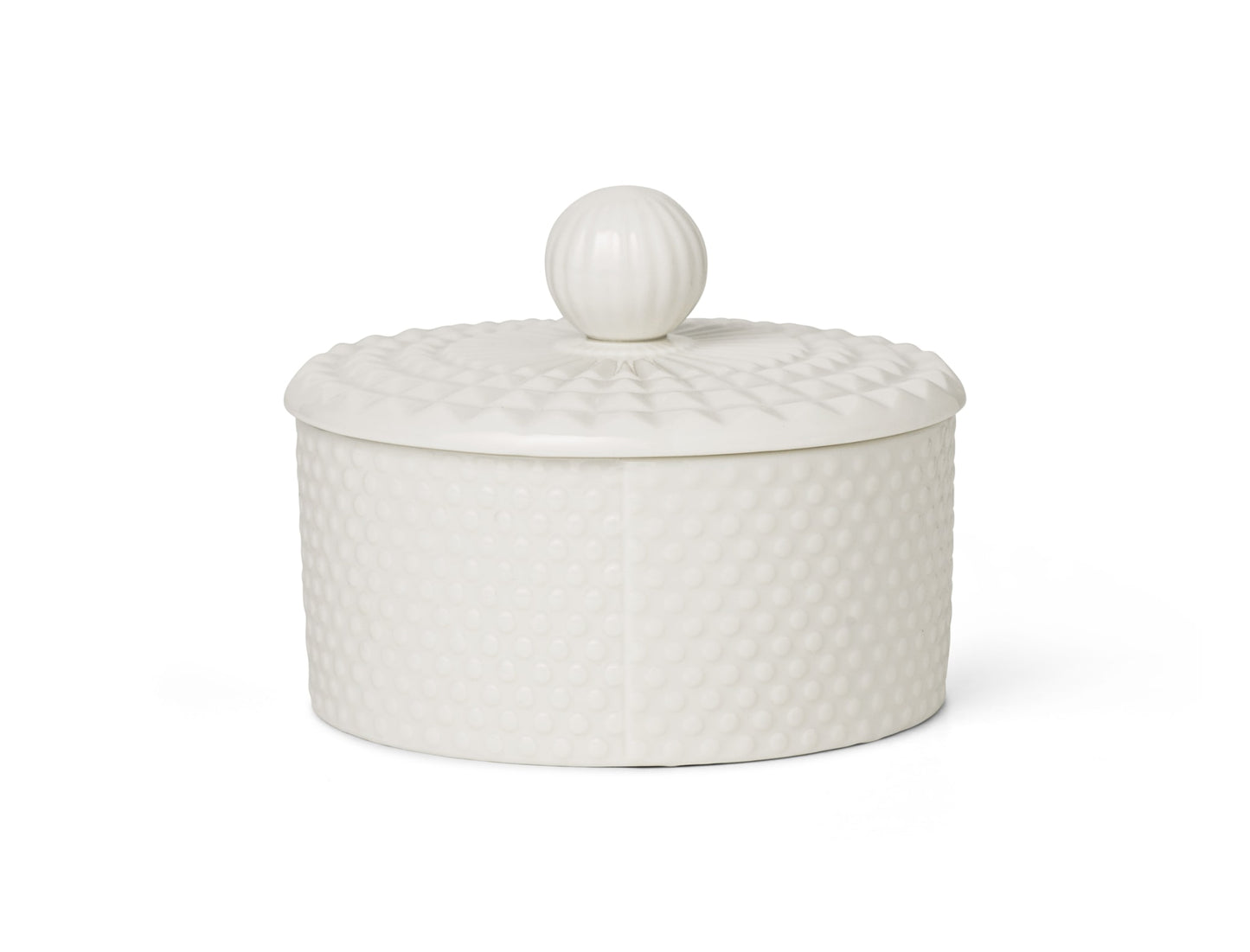 Pipanella, LID JAR LOW DOT - WHITE