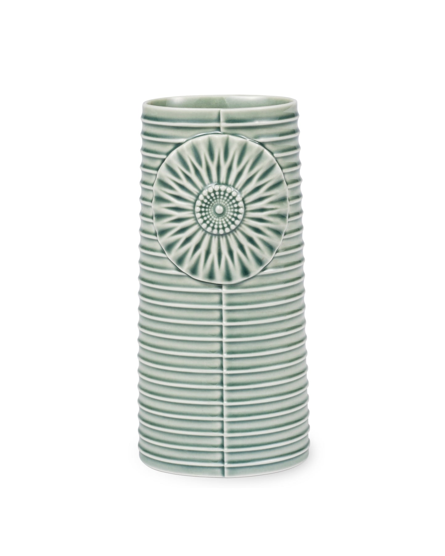 Pipanella Lines Oval vase, grøn