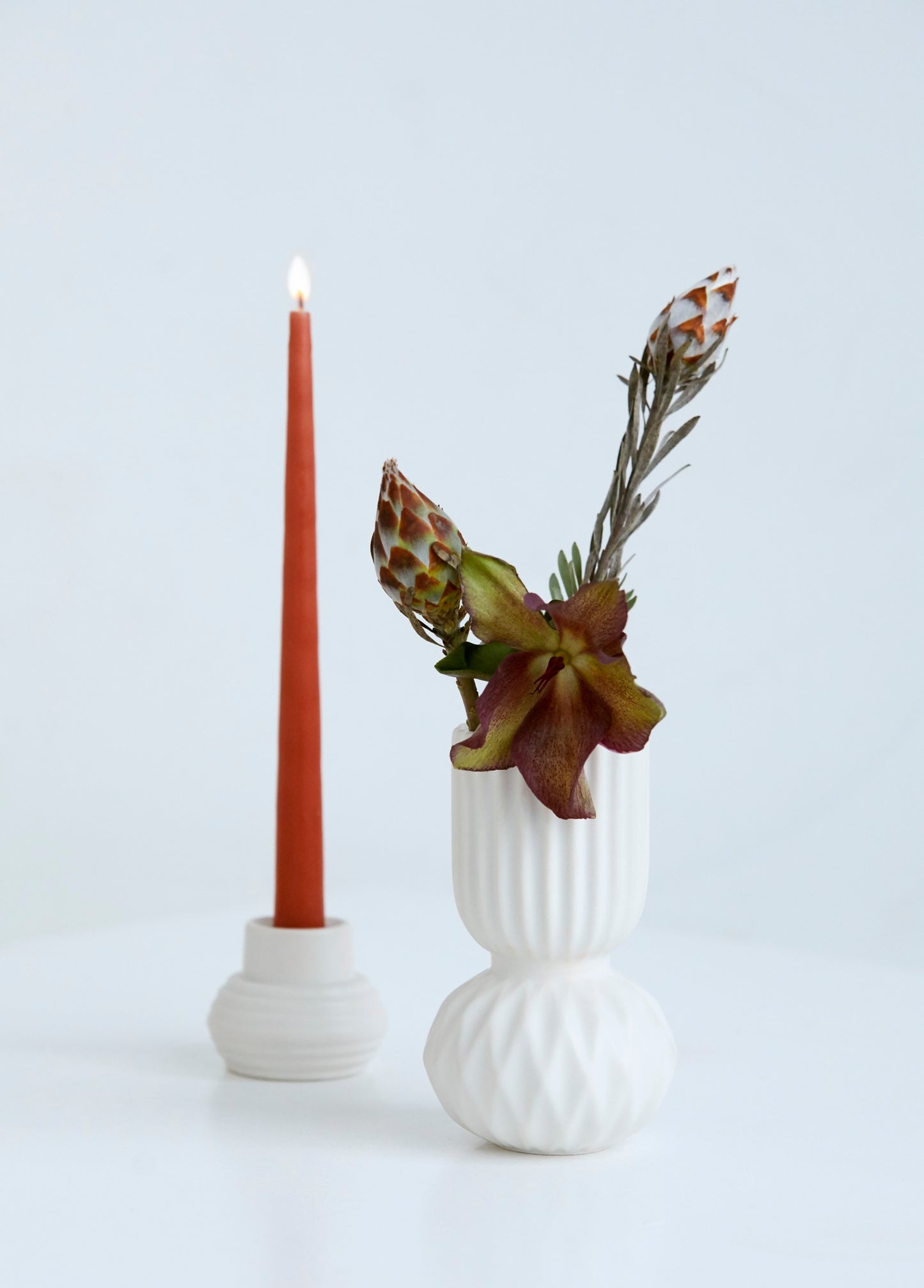 Samsurium Rufflebell vase, hvid