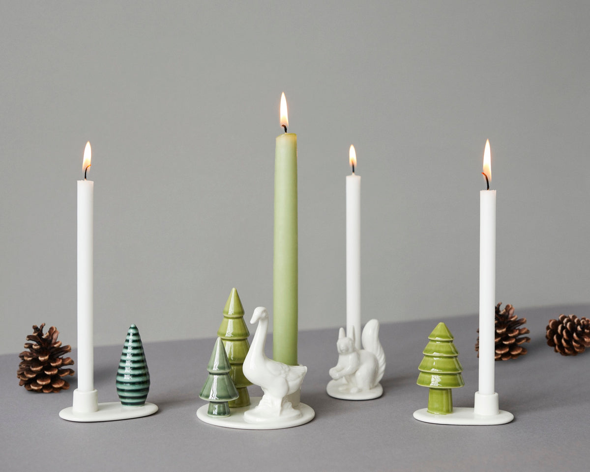10 Stück Kerzen Ø 1,3 cm. weiß – Dottir Nordic Design