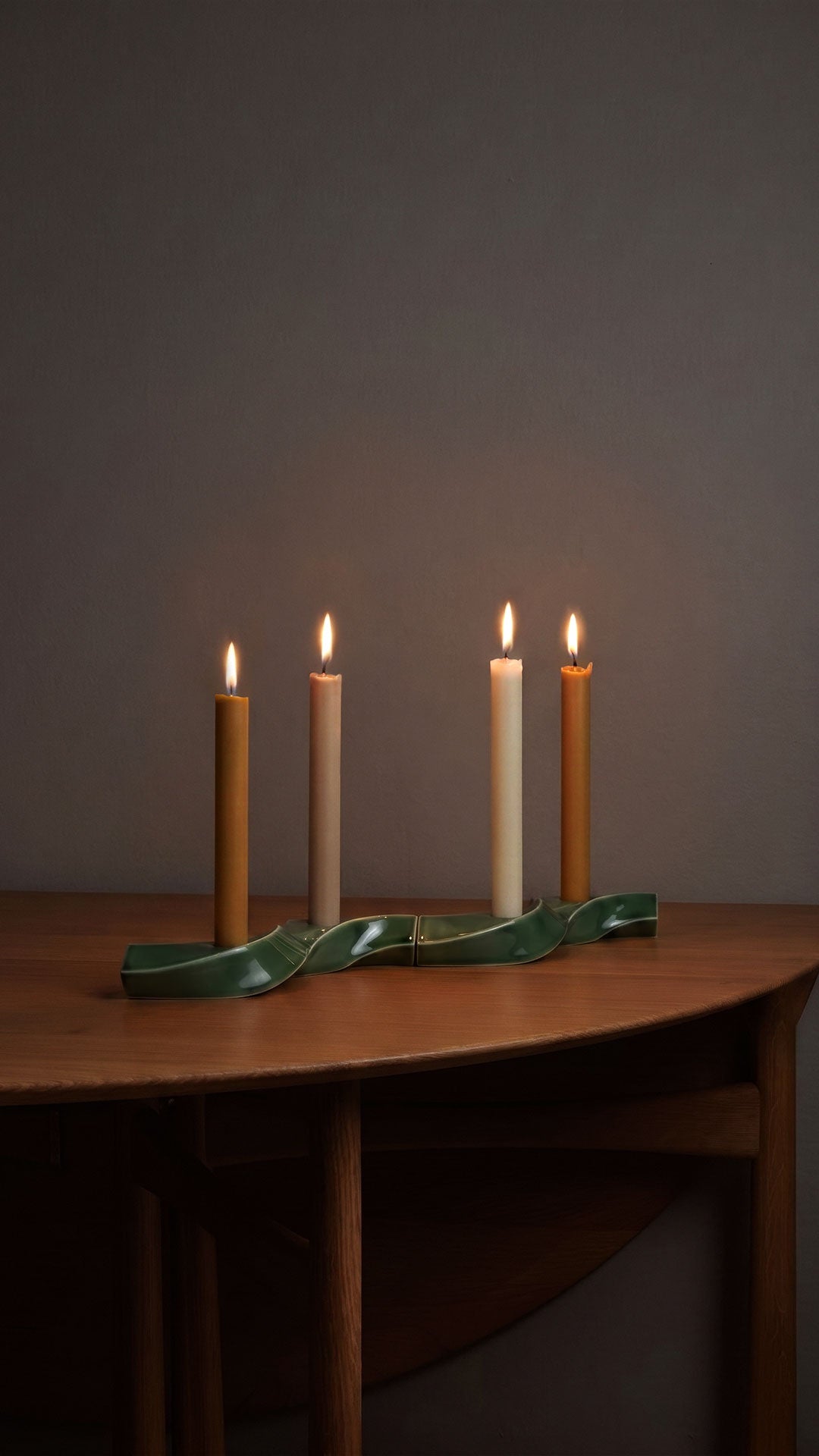 Samsurium Couronne advent candlestick, Spruce