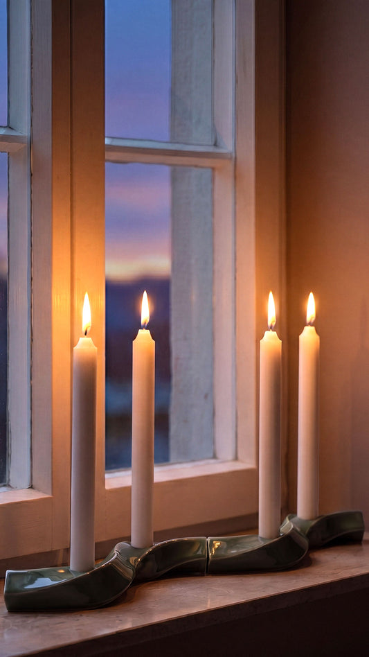 Samsurium Couronne advent candlestick, Spruce