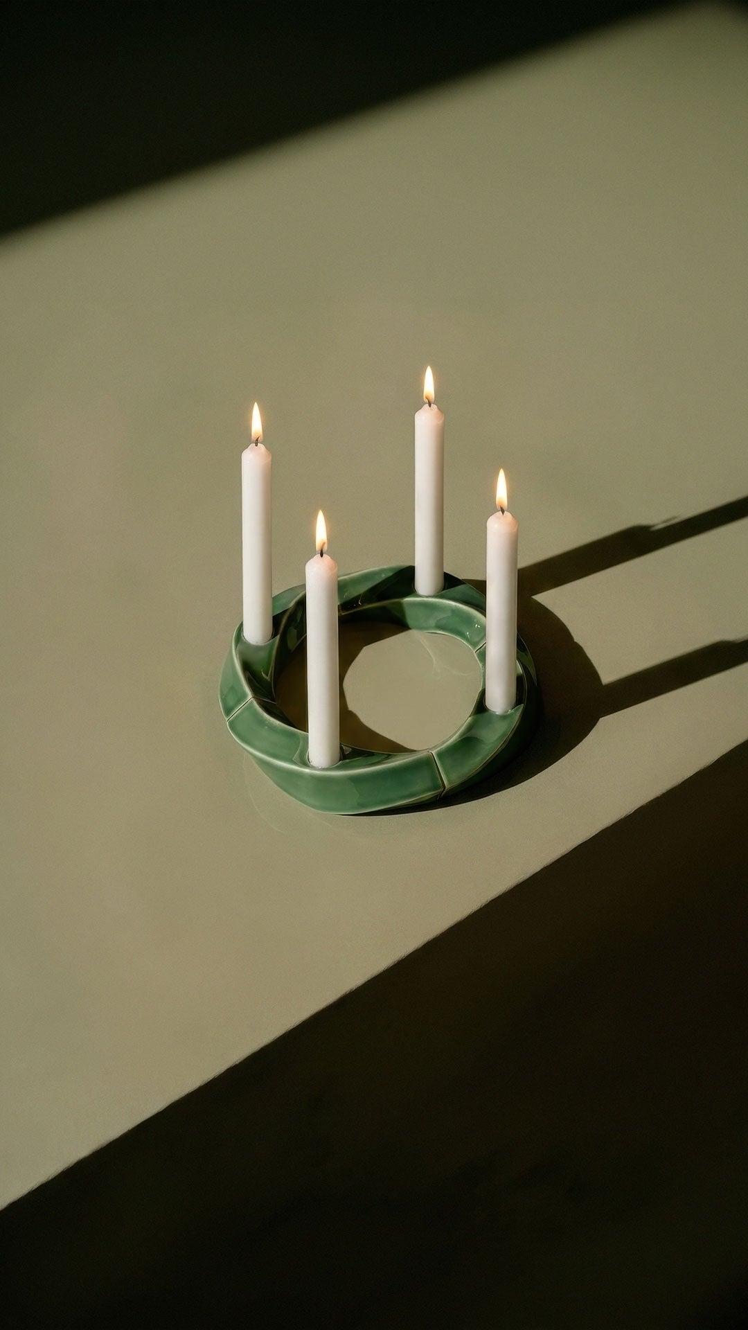 Samsurium Couronne advent candlestick, Spruce