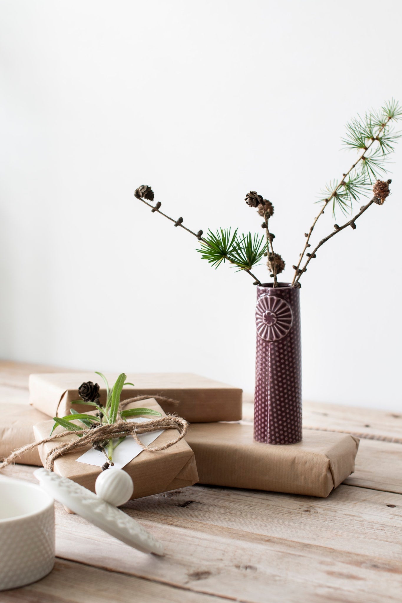 Pipanella Dot Mini Aubergine vase