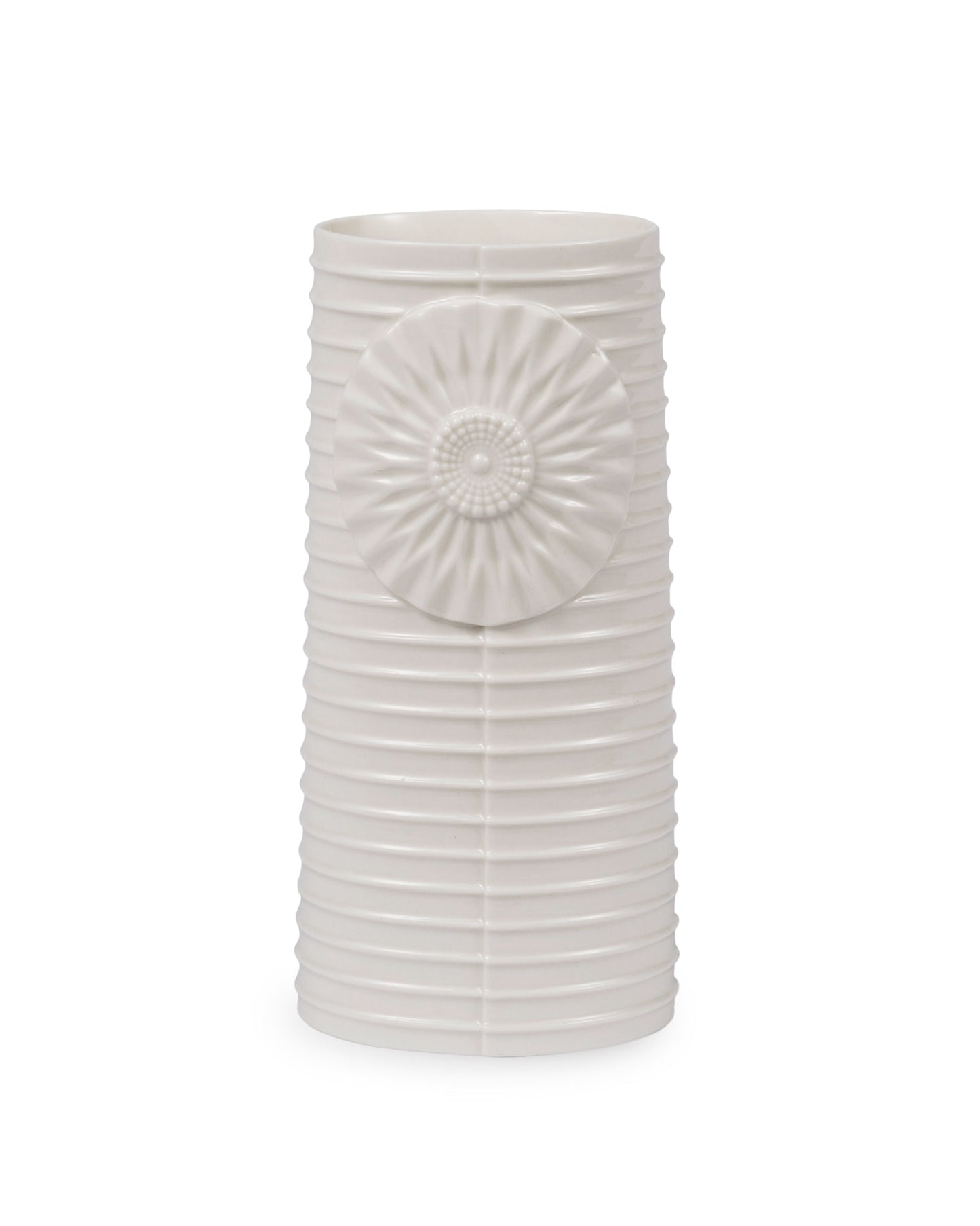 Pipanella Lines Oval White vase