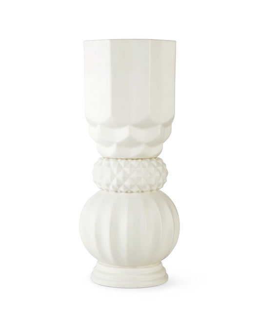 Samsurium Towerbell White vase