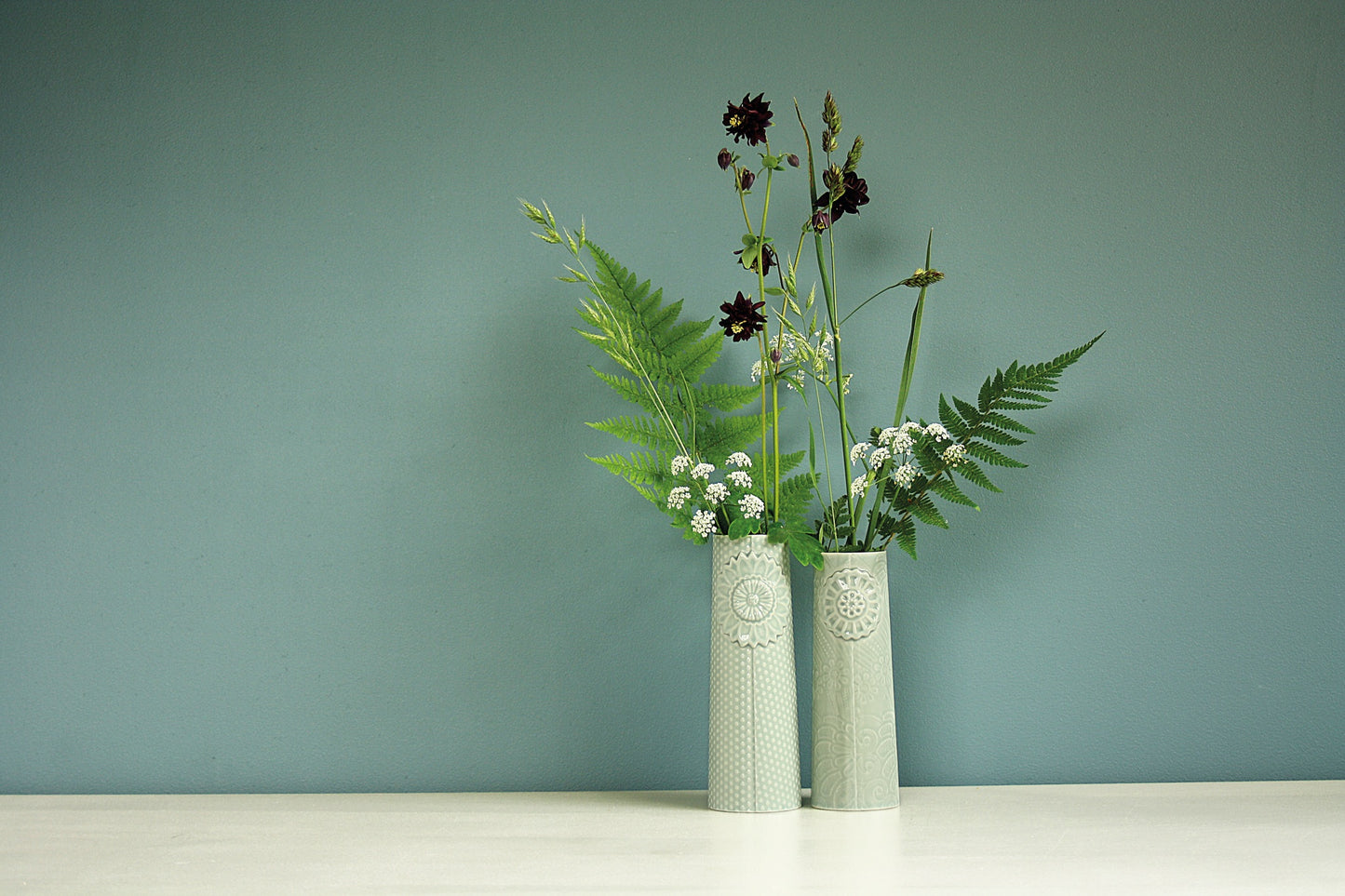 Pipanella Flower Small celadon vase